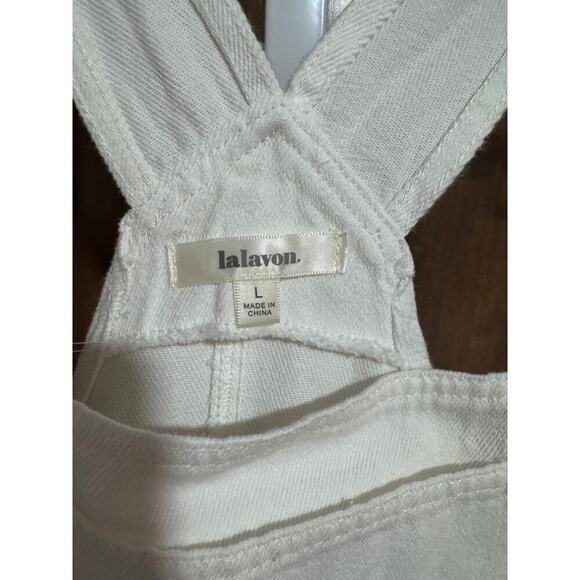 Lalavon Overalls, L, side zipper. Boho, Farmer, Freespirit, Wide Leg, NWOT - Picture 3 of 5